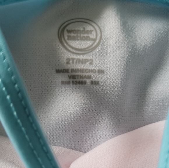 Iplay Wonder Nation 2T Toddler Girl Swimsuit Lot Unicorn One Pc Reusable Diaper - Picture 5 of 12